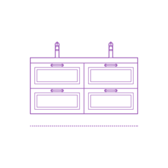 Fixtures Bathroom Vanity Ikea Godmorgon Odensvik Double Vanity 4 Drawers Bevel Silhouette Svg Vector, Free Vectors File